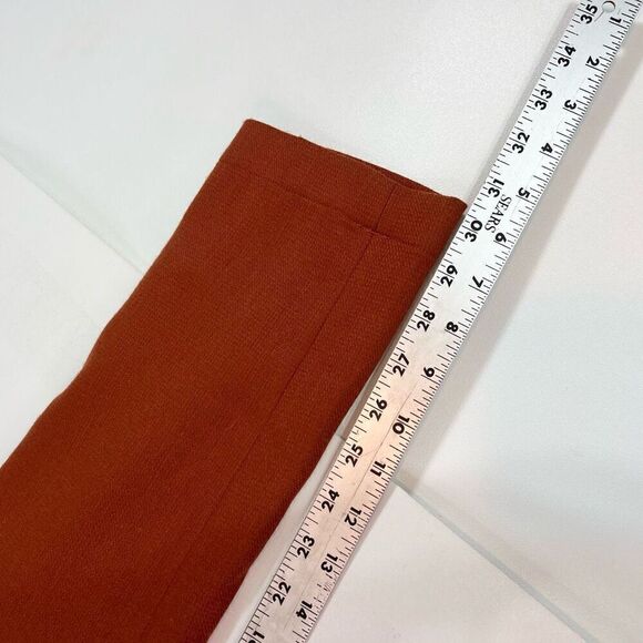 Scotch & Soda Maison Scotch Women's 8 Wool Blend Pants in Burnt Sienna New - Picture 4 of 11